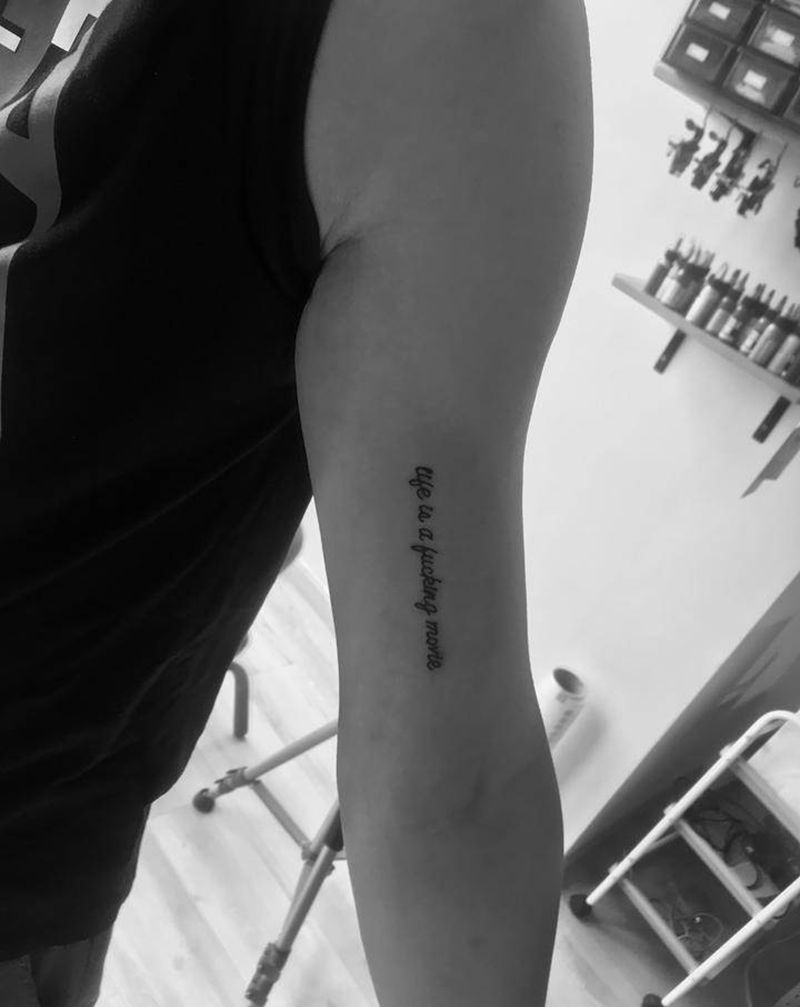 英文纹身图片_手臂纹身图案