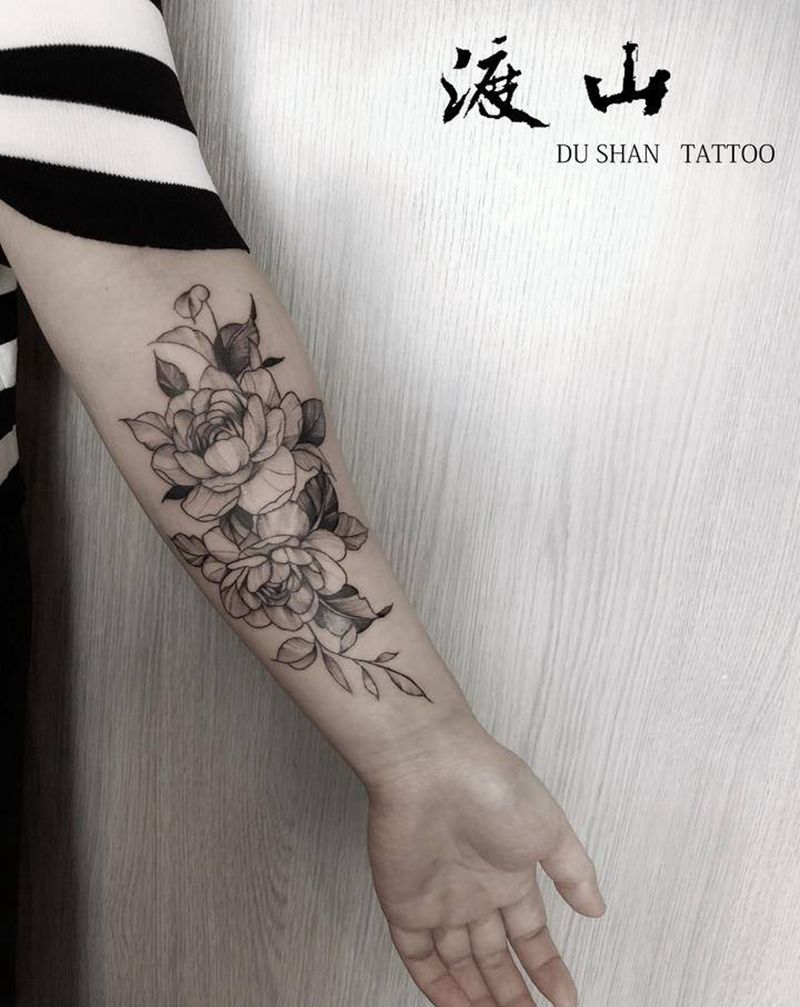 ▪️素花▪️纹身图片_手臂素花纹身图案