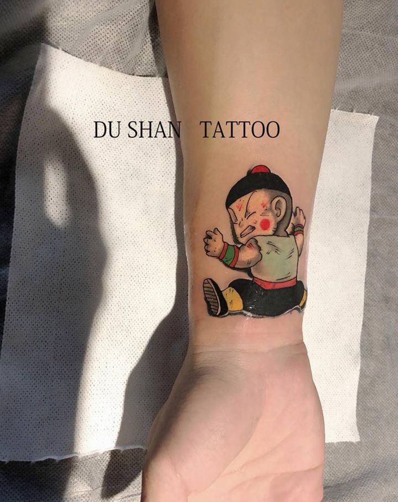 七龙珠纹身图片_手臂动漫纹身图案