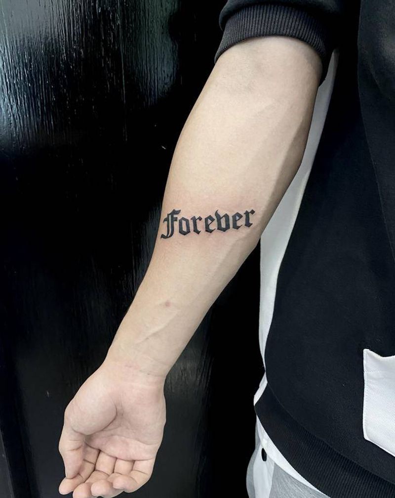 英文小字母纹身图片_手臂纹身图案