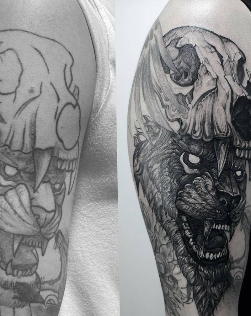 修改 未完成纹身图片_手臂纹身图案