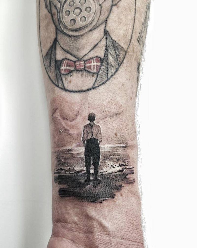 电影的一帧纹身图片_手臂欧美写实纹身图案