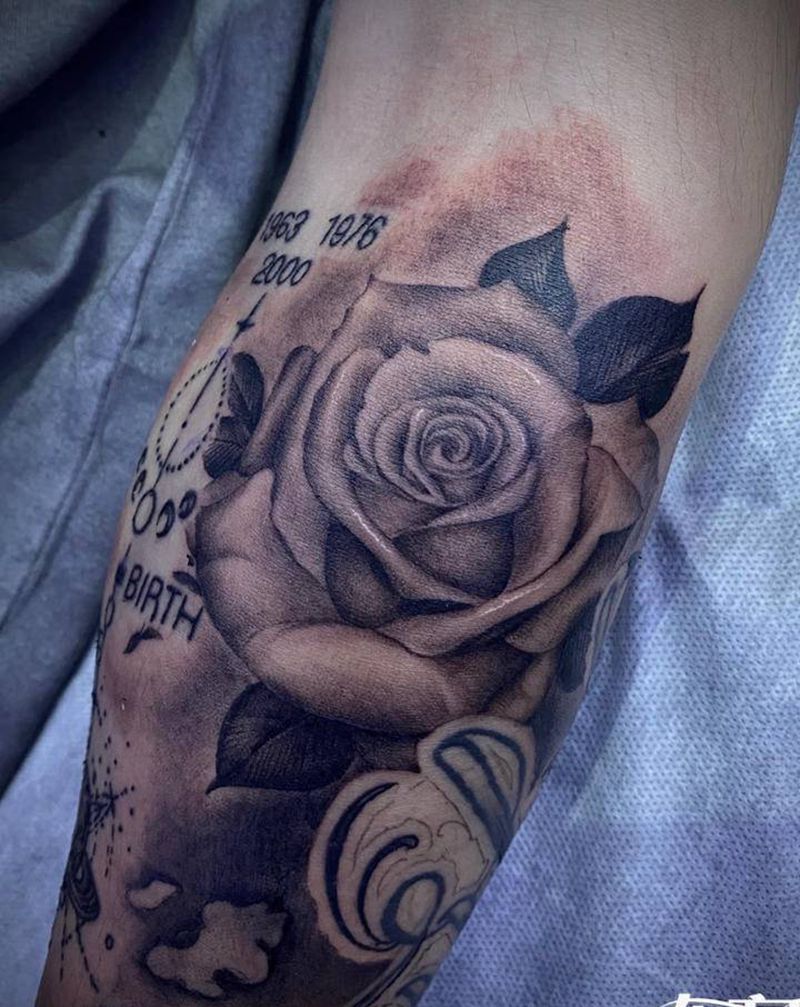 航海题材包小臂纹身图片_手臂欧美写实纹身图案