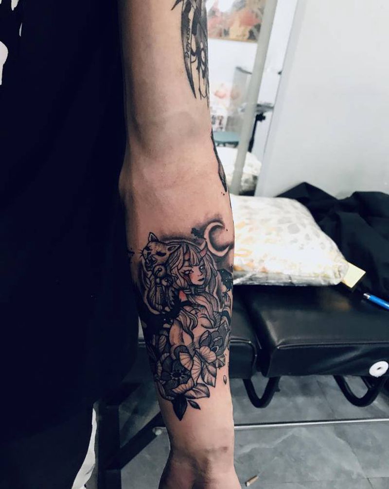 暗黑纹身图片_手臂纹身图案