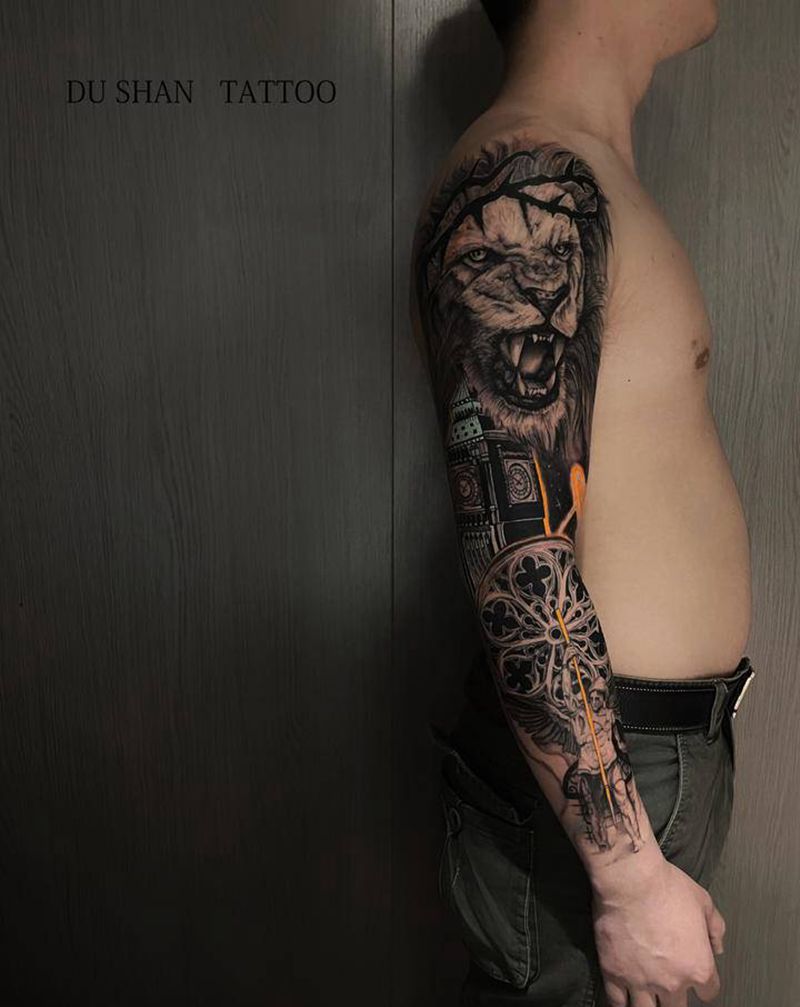 写实纹身图片_手臂欧美写实纹身图案