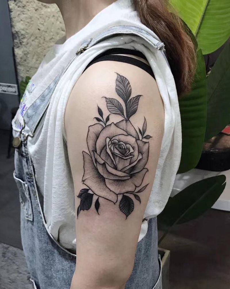 素花纹身图片_手臂纹身图案