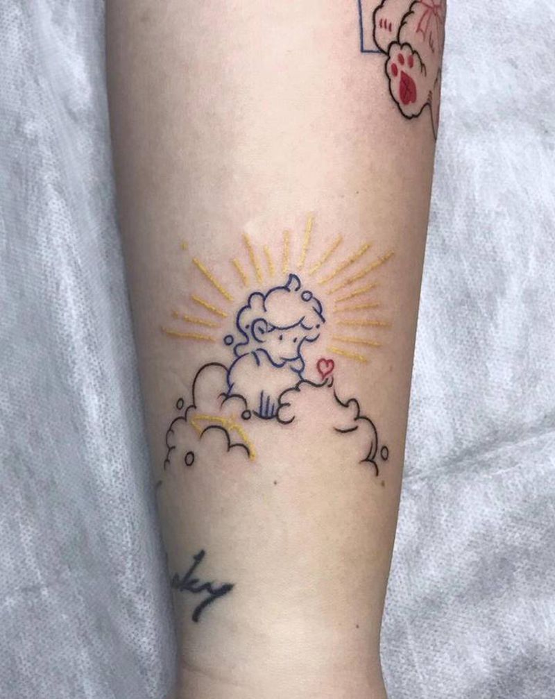 简笔纹身图片_手臂纹身图案