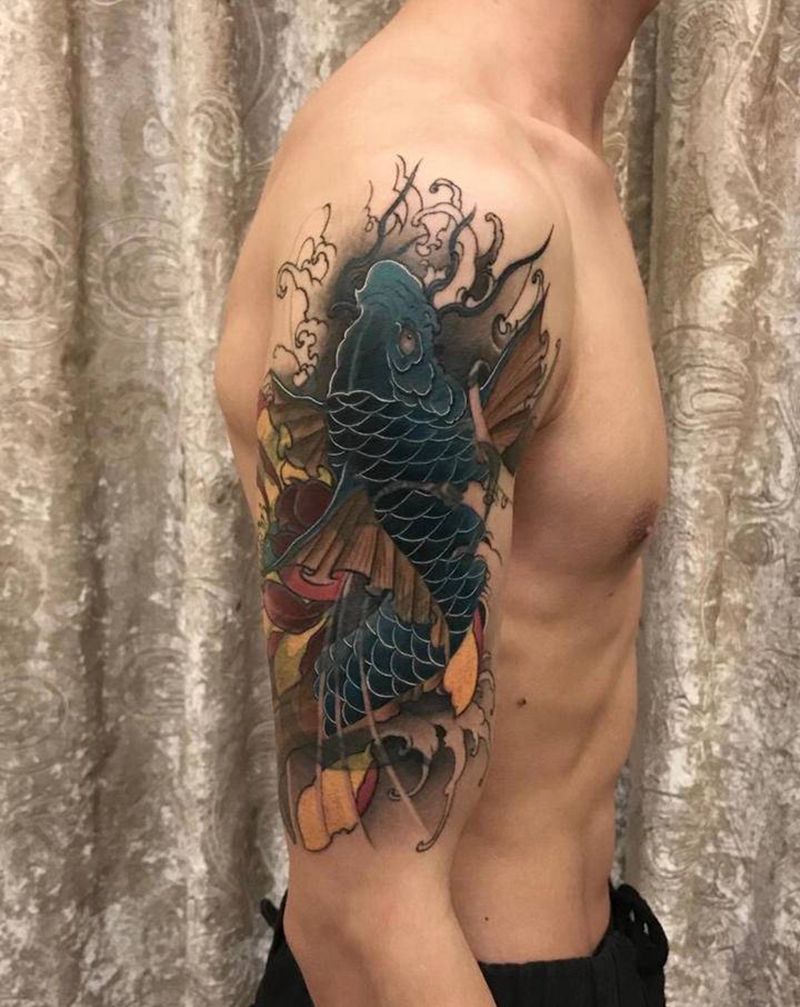 遮盖纹身图片_手臂新传统纹身图案