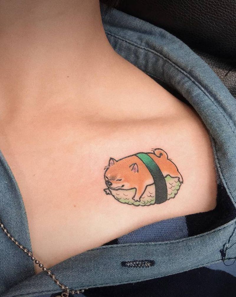 小图纹身图片_手臂水彩小清新纹身图案