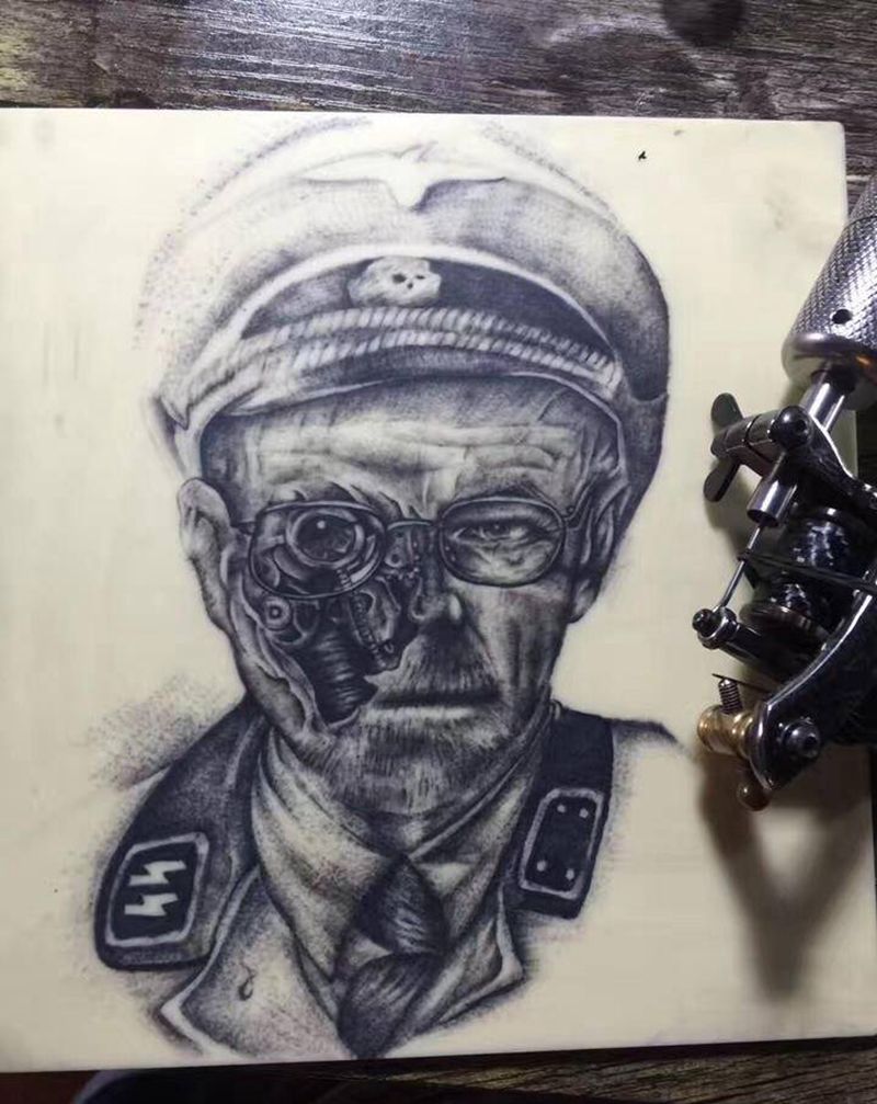 毒师圆3纹身图片_手臂纹身图案