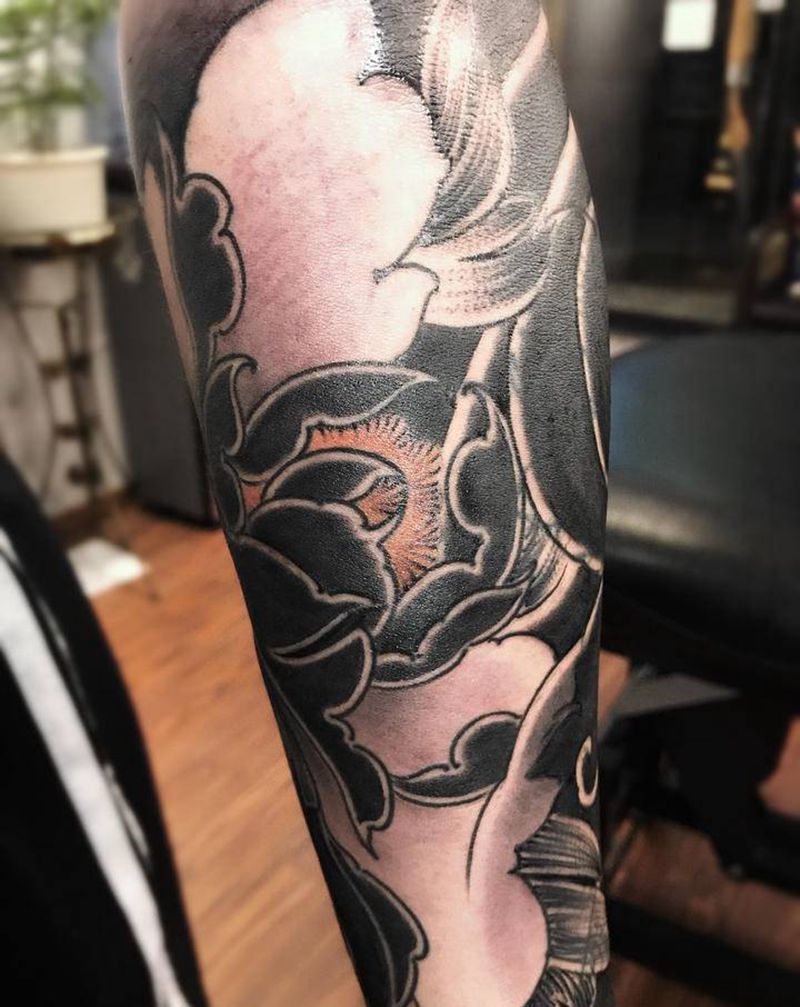 盖图纹身图片_手臂老传统纹身图案