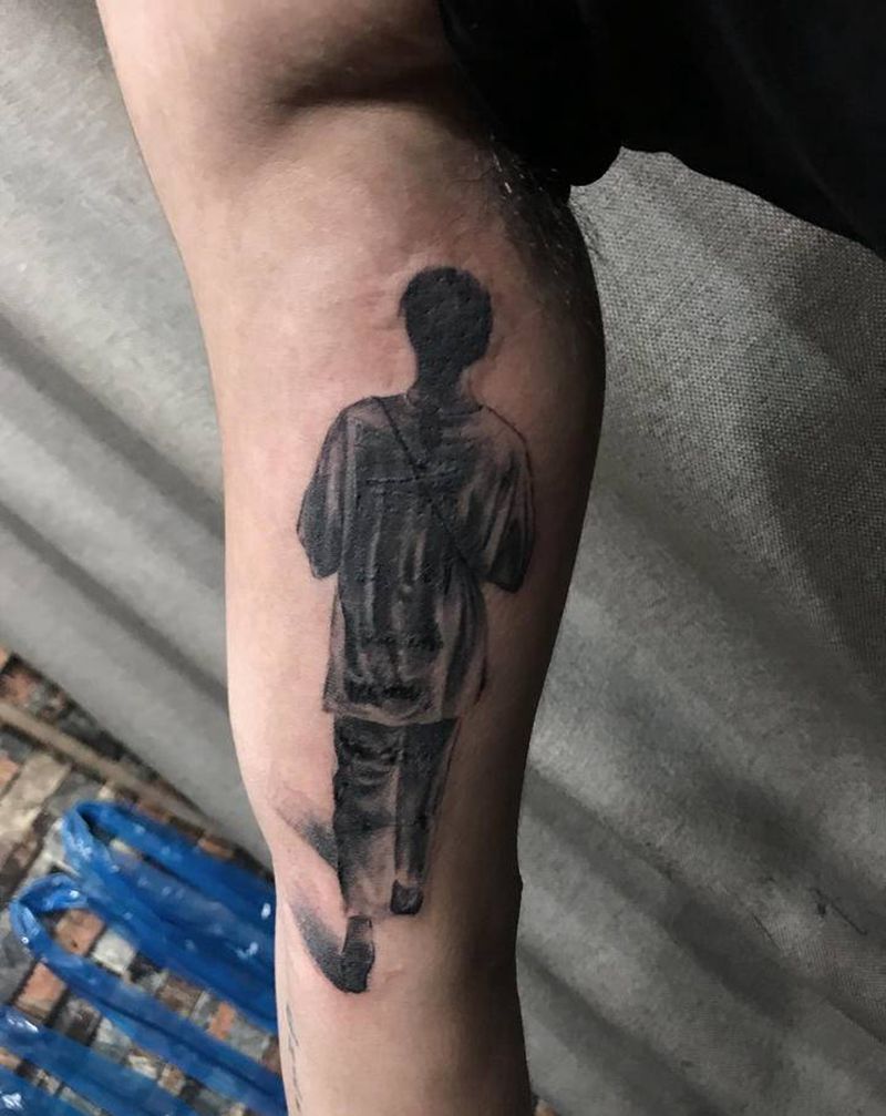 遮盖纹身纹身图片_手臂欧美写实纹身图案