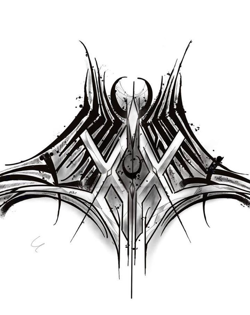 暗黑花体字纹身图片_花体字纹身图案