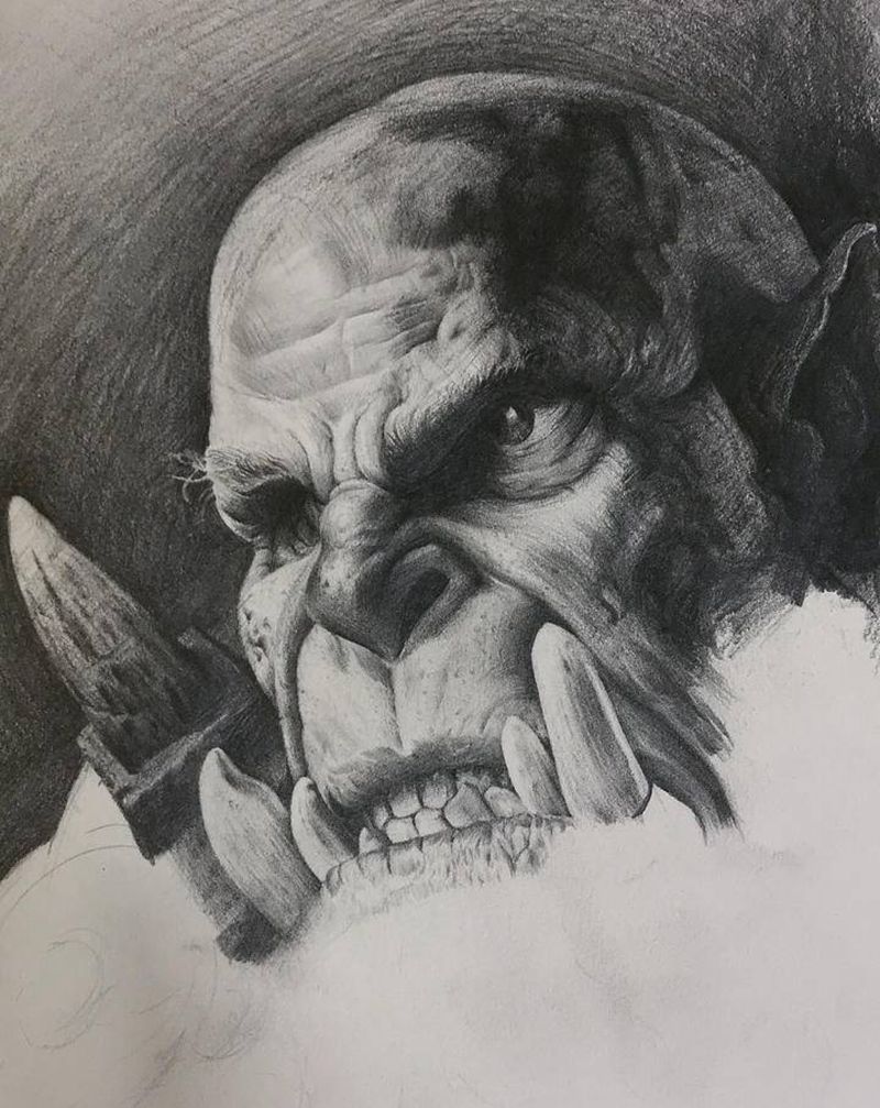 画画纹身图片_背部欧美写实纹身图案