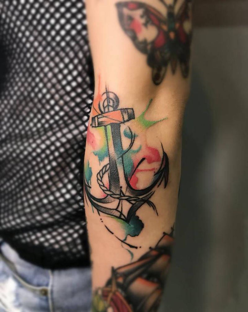 School 拼接花臂纹身图片_手臂手部Old SchoolNew School纹身图案