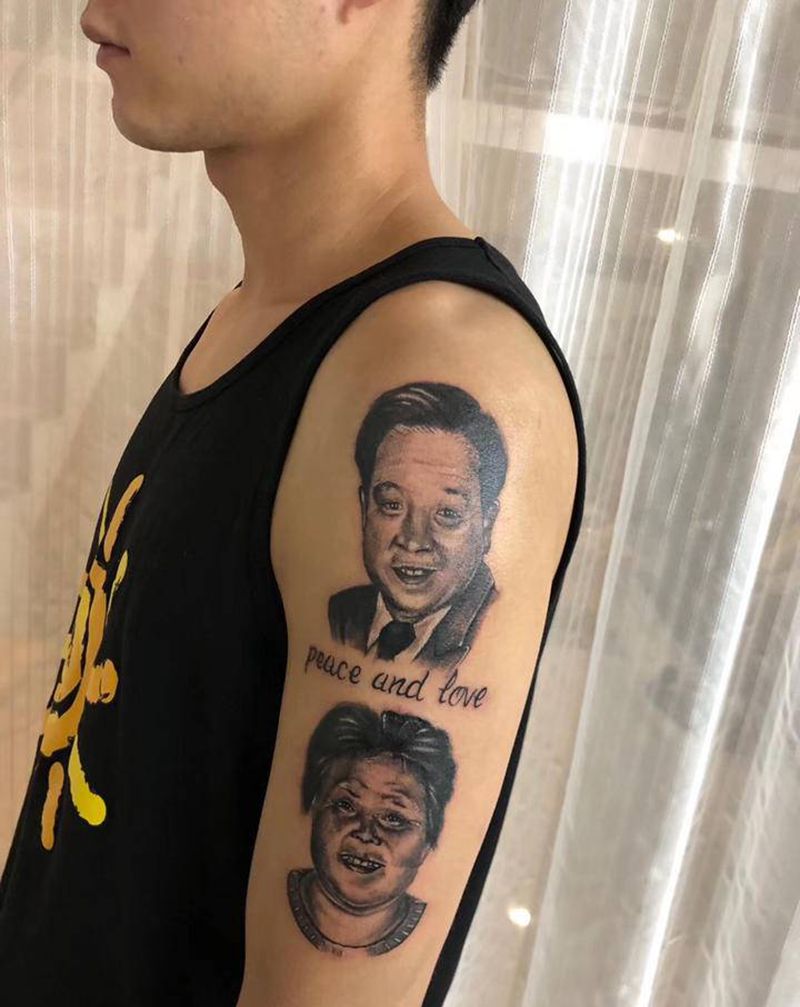 写实人像纹身图片_手臂纹身图案