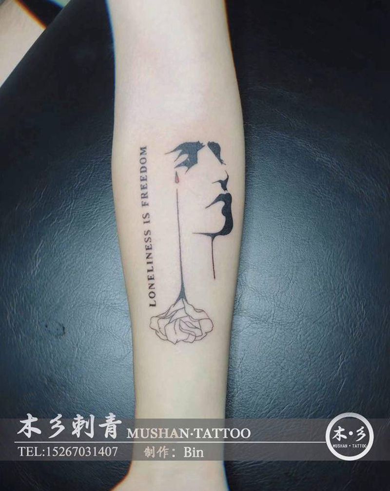 黑白纹身图片_Old School纹身图案