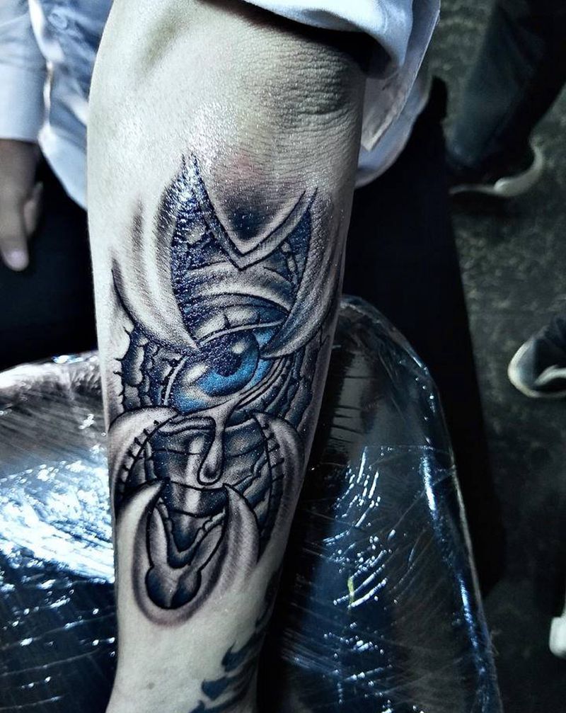 眼睛纹身图片_手臂纹身图案