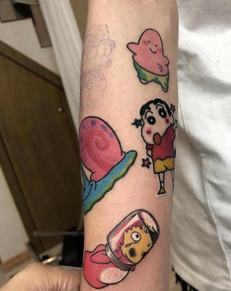 鲜纹身图片_手臂纹身图案