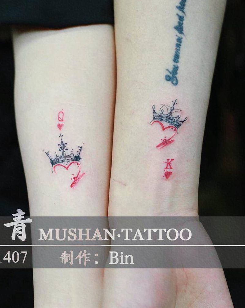 情侣纹身纹身图片_手臂情侣纹身图案