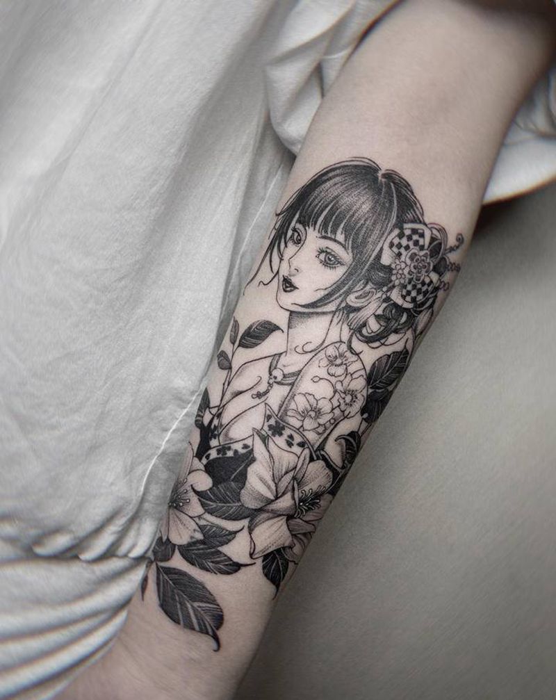 小臂纹身图片_手臂纹身图案