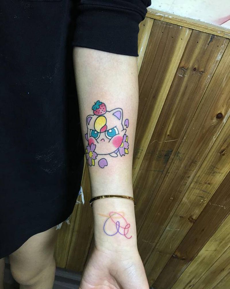 小清新纹身图片_手臂新传统纹身图案