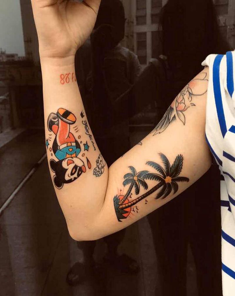 拼啊拼纹身图片_Old School纹身图案