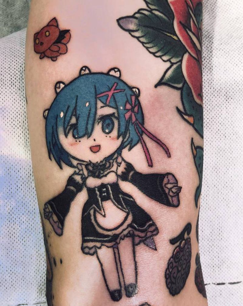 小蕾姆纹身图片_New School纹身图案