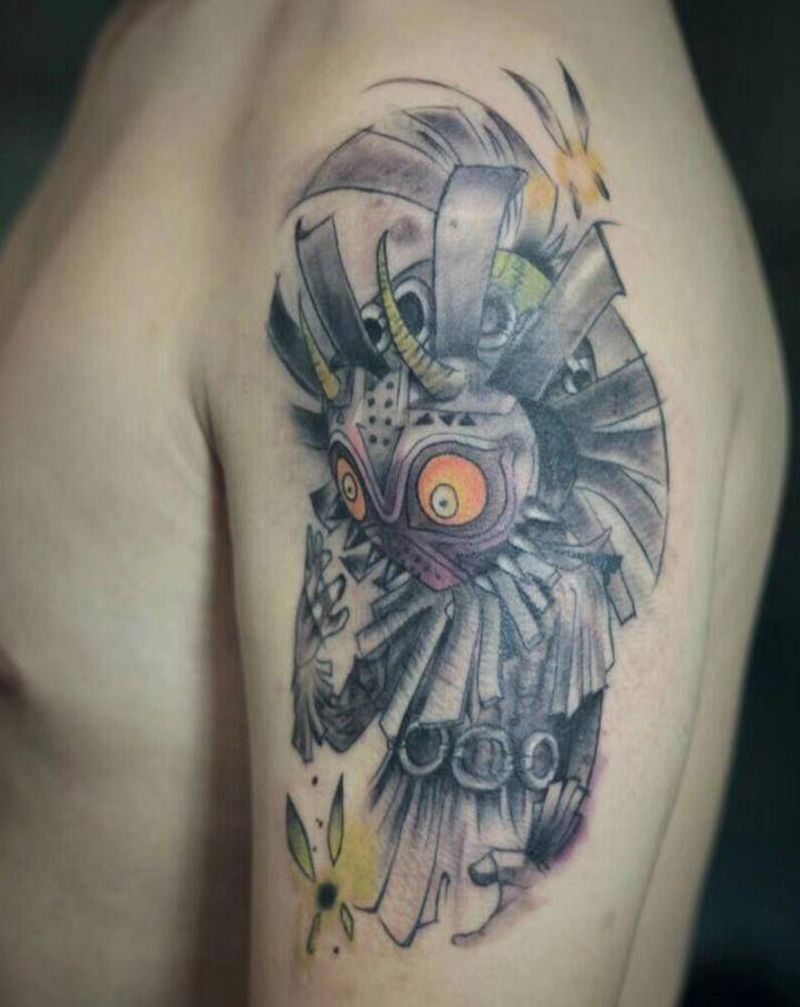 精灵纹身图片_手臂纹身图案