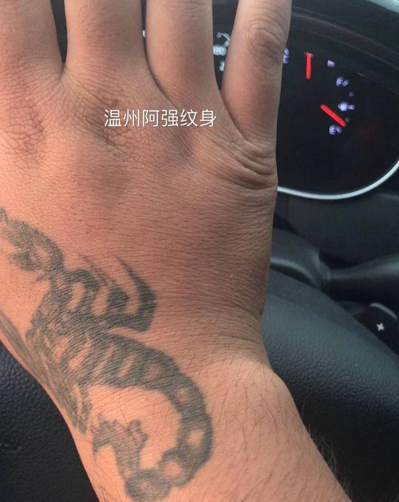 温州洗纹身纹身图片_手部新传统温州洗纹身图案