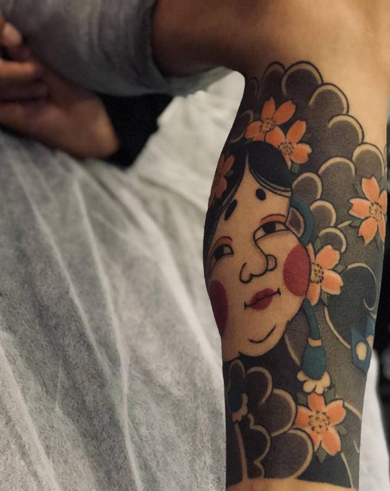 阿多福纹身图片_老传统纹身图案