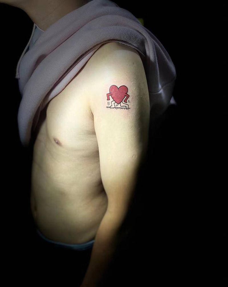 遮盖纹身纹身图片_手臂几何水彩纹身图案