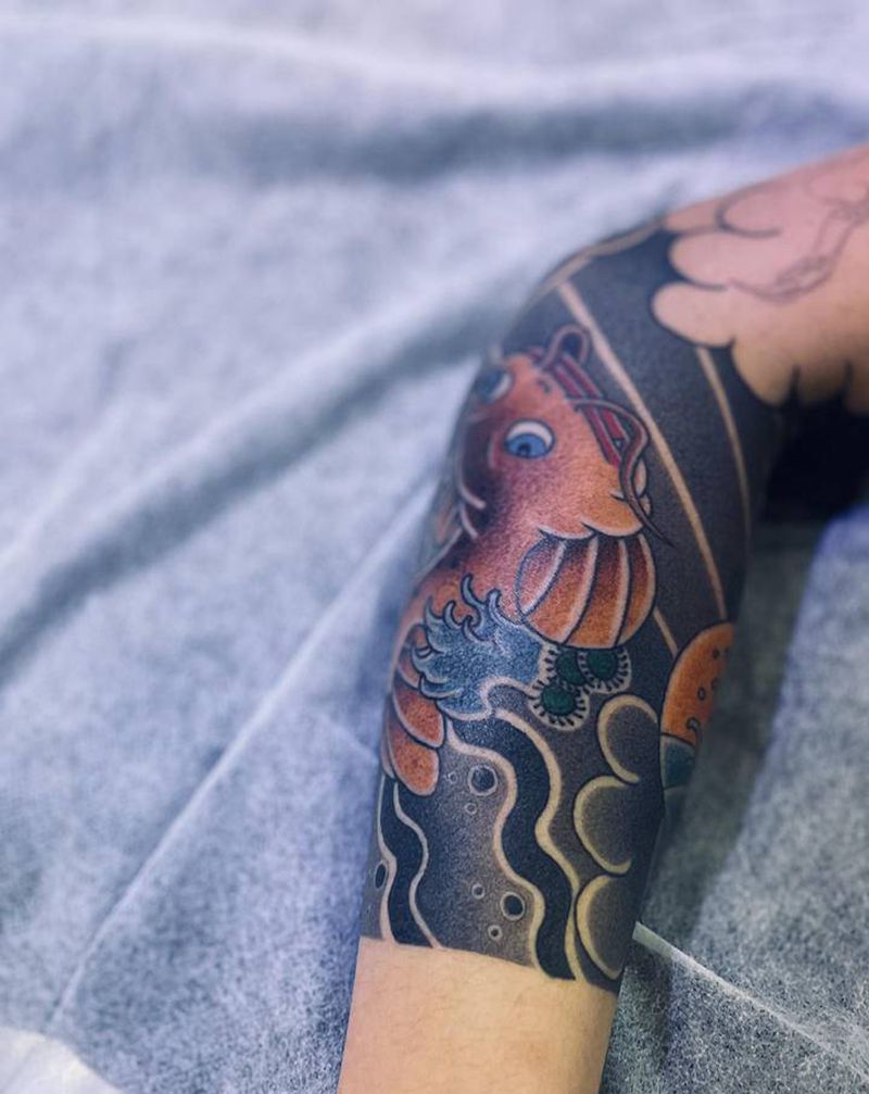 鲶鱼，葫芦纹身图片_老传统纹身图案