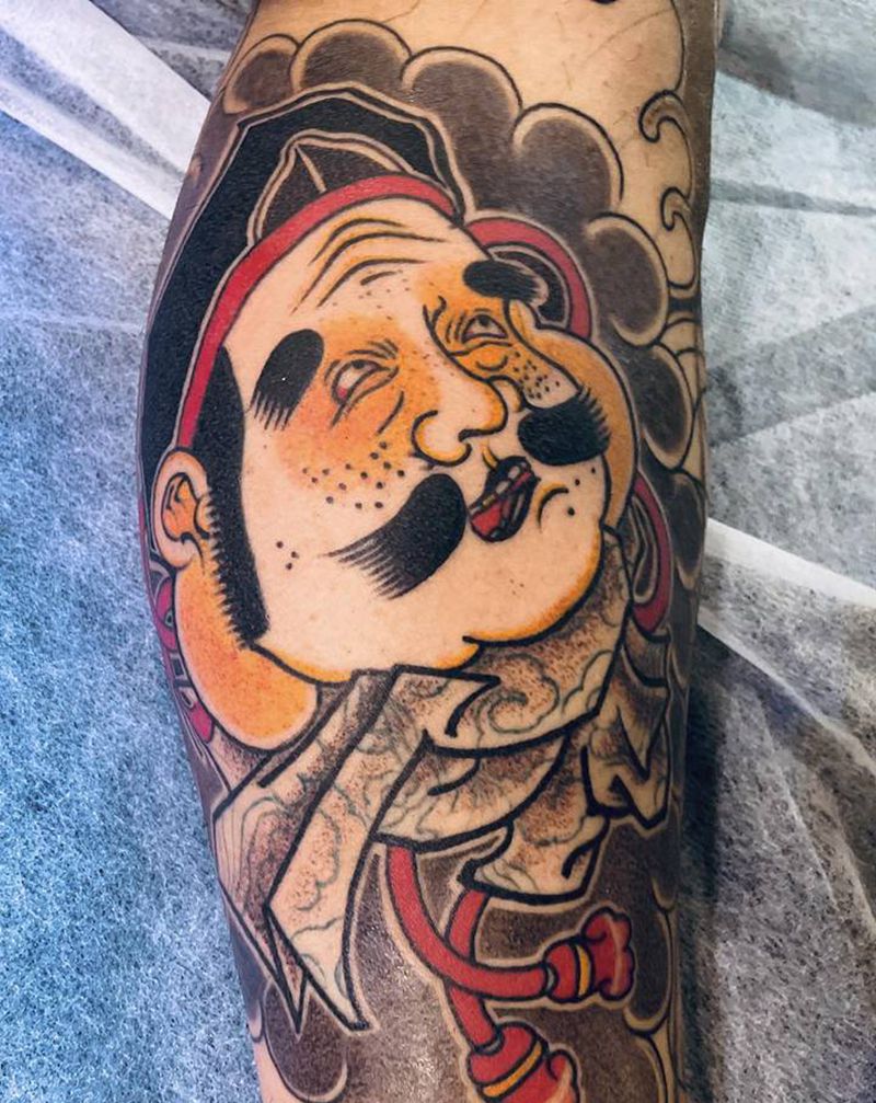 福纹身图片_老传统纹身图案