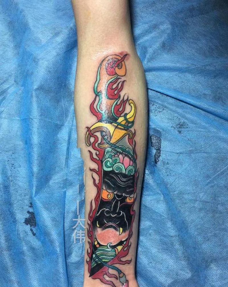 2018.11.2作品 老传统纹身图片_老传统水彩纹身图案