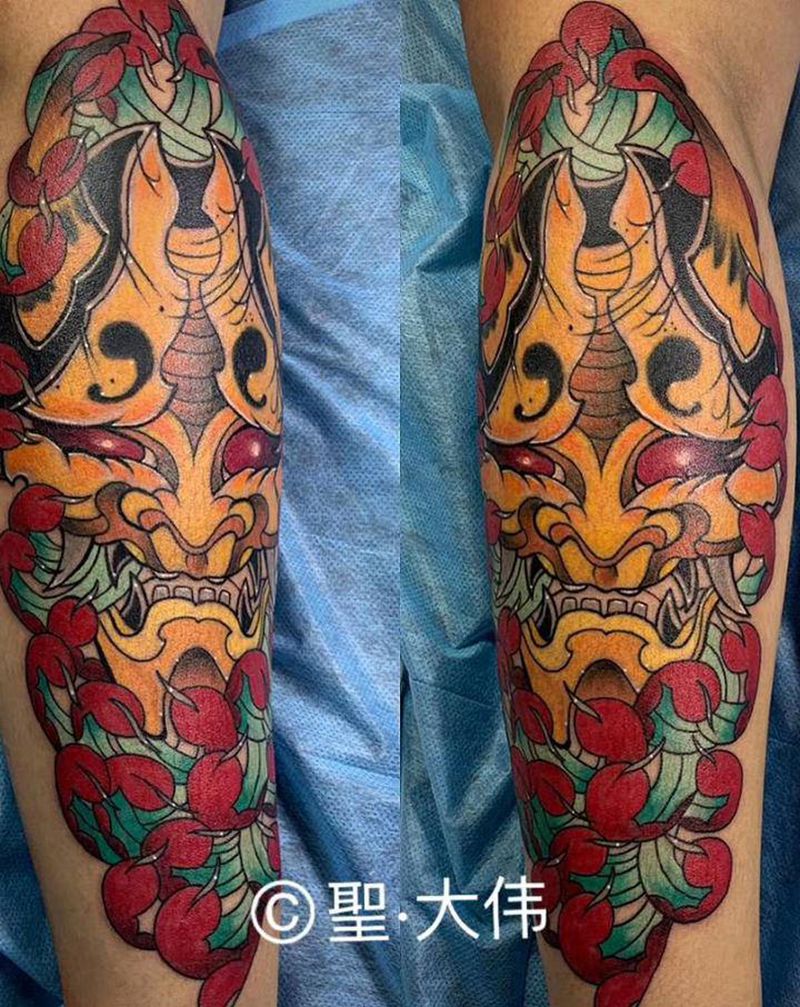 般若 新传统2019.3.18纹身图片_手臂老传统新传统般若纹身图案