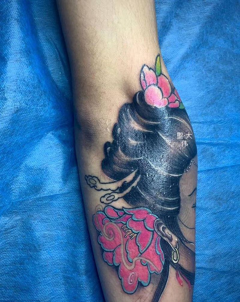 艺技纹身纹身图片_手臂新传统艺技纹身图案