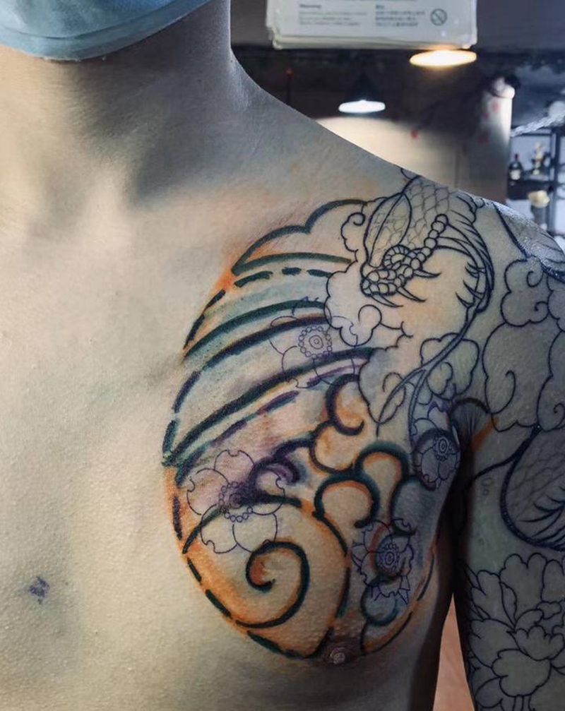 蛇老传统纹身纹身图片_手臂老传统蛇纹身图案