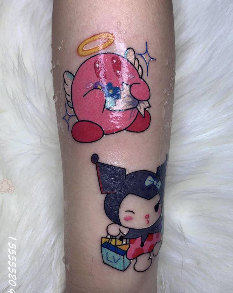 库洛米 星之卡比纹身图片_New School纹身图案