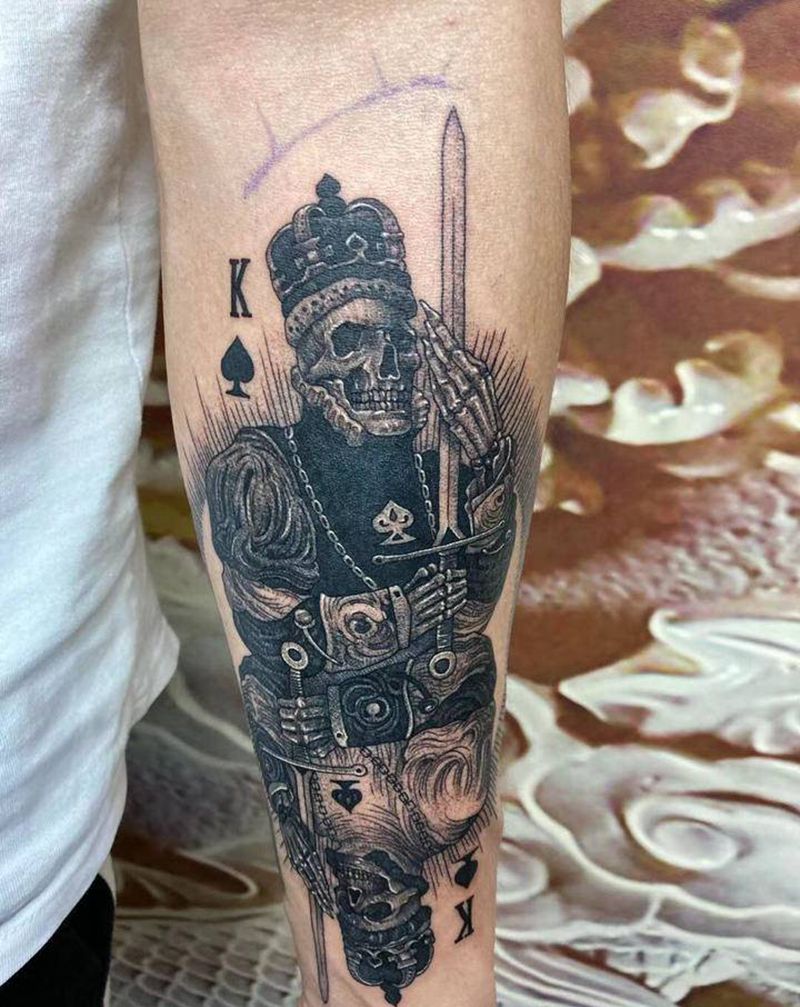 ☠️纹身图片_手臂新传统纹身图案