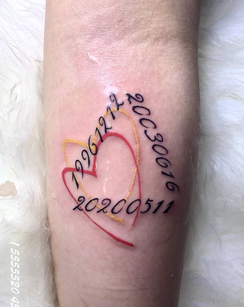 数字纹身三角形纹身图片_数字纹身图案