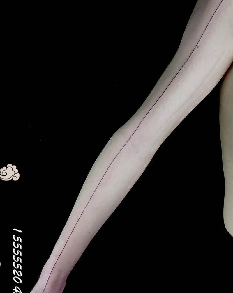 直线纹身 几何纹身 小清新纹身纹身图片_手臂几何纹身图案