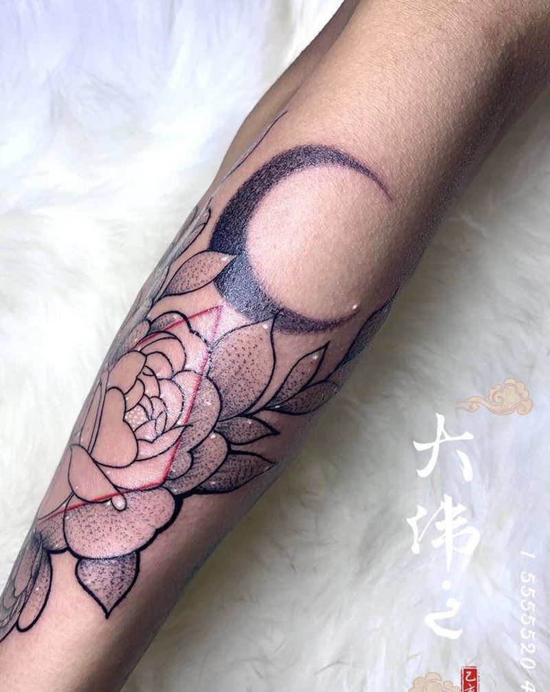 素花纹身 花纹身 小清新纹身纹身图片_手臂纹身图案