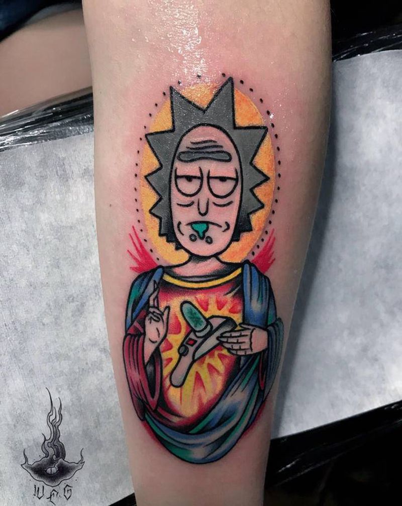 瑞克纹身图片_手部纹身图案