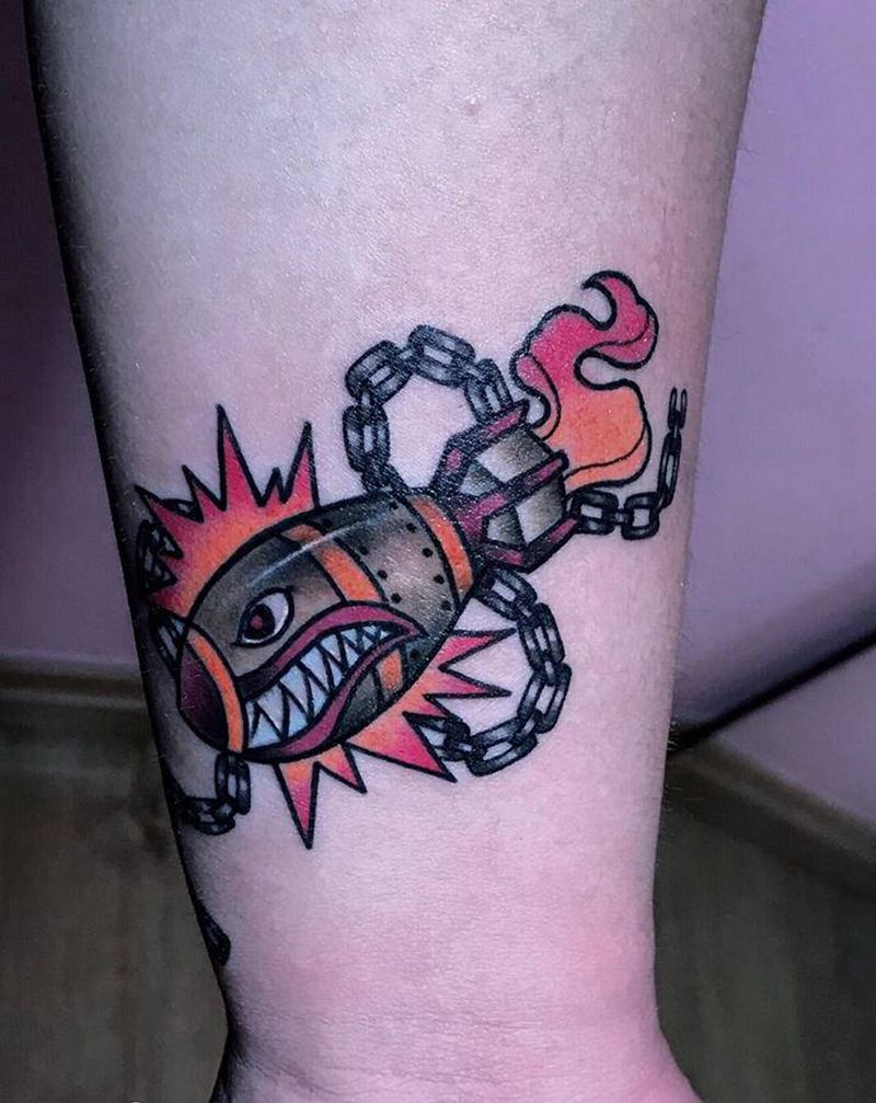 深水炸弹纹身图片_手部纹身图案