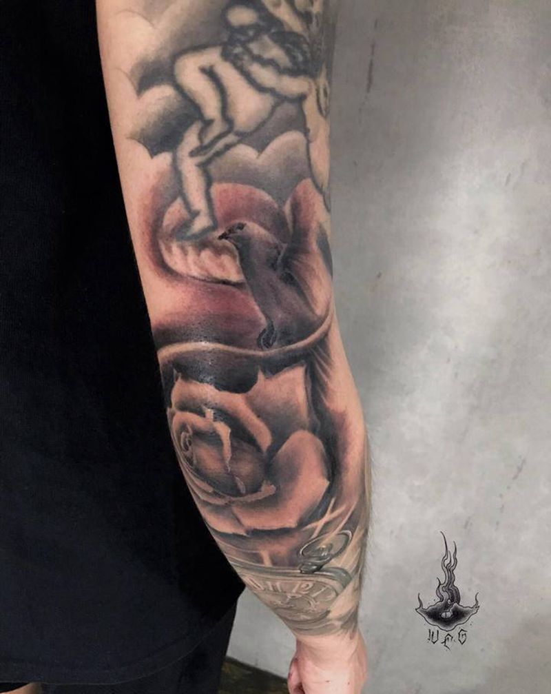 欧美纹身图片_手部纹身图案