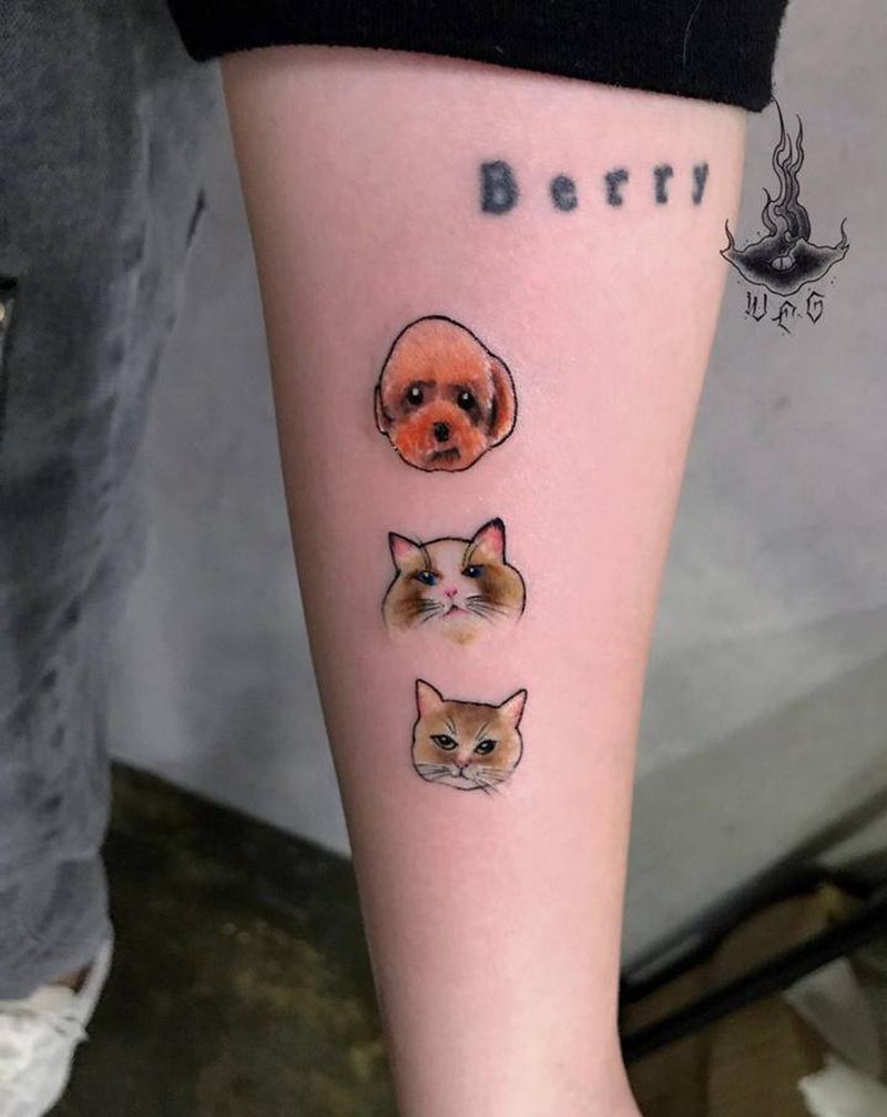 小可爱纹身图片_手部纹身图案