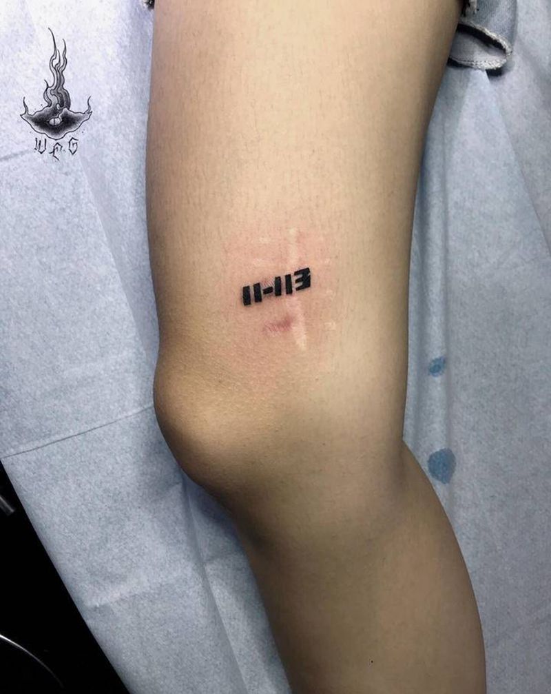 字纹身图片_腿部纹身图案