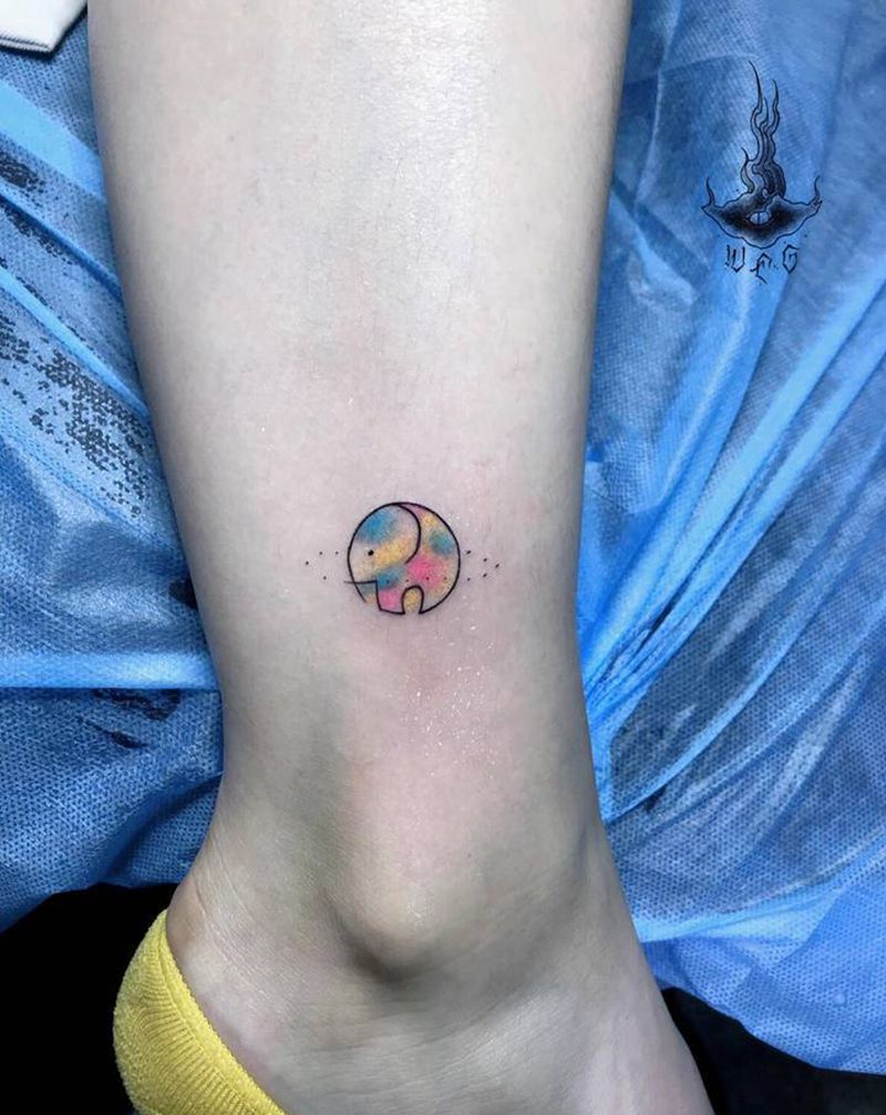 小图纹身图片_腿部纹身图案