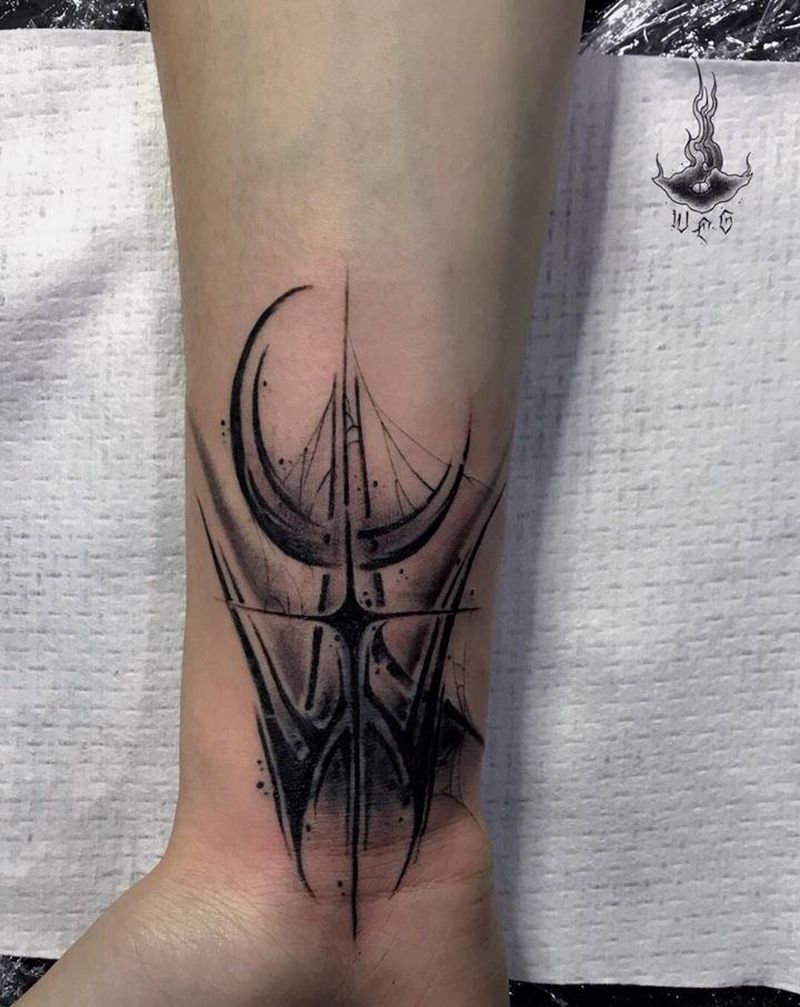 花体字遮盖纹身图片_手部纹身图案